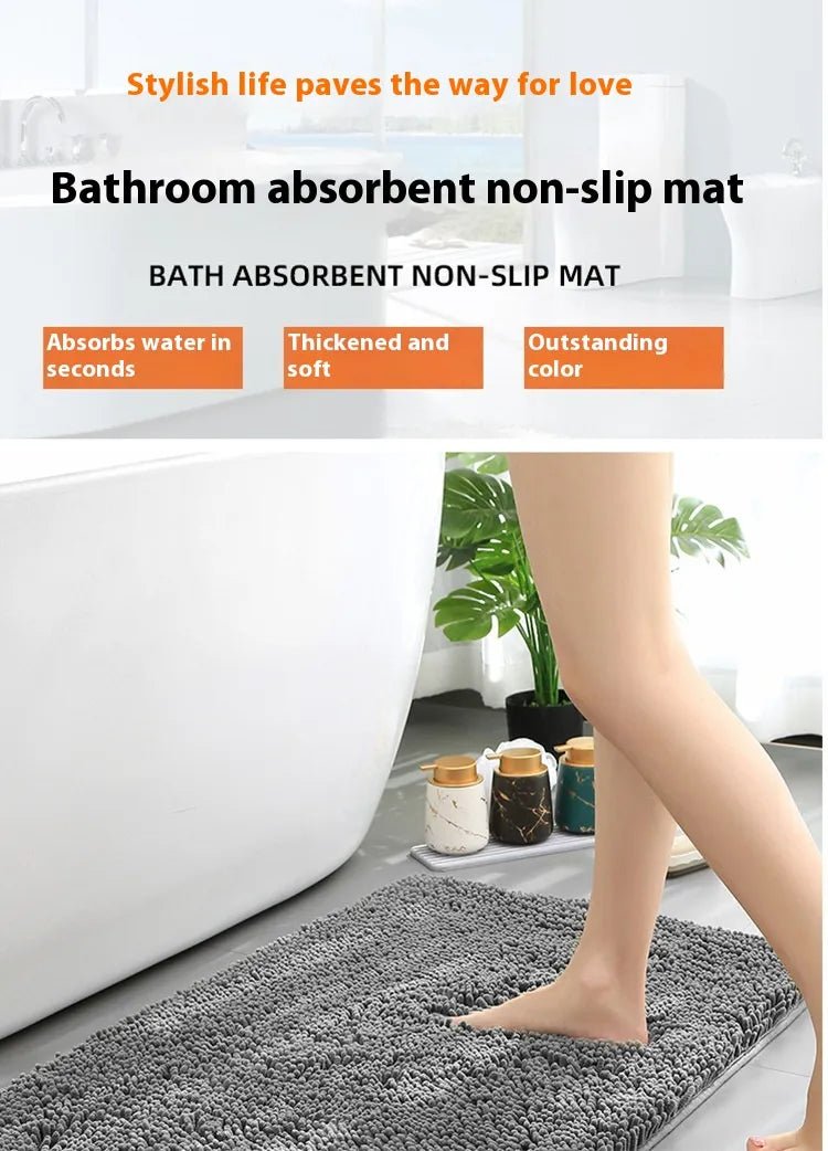 Non-Slip Bathroom Safety Mat – Super Absorbent, Anti-Slip Backing – Fall Prevention for Elderly & Mobility Aid – Shower & Bath Mat for Carers - FamilyCarers.store