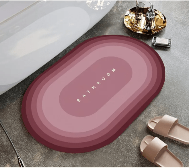 Non-Slip Diatom Mud Bathroom Mat — Quick-Dry, Absorbent & Safe for Elderly - FamilyCarers.store