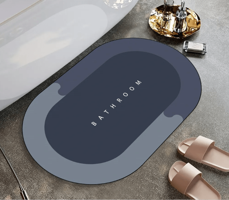 Non-Slip Diatom Mud Bathroom Mat — Quick-Dry, Absorbent & Safe for Elderly - FamilyCarers.store