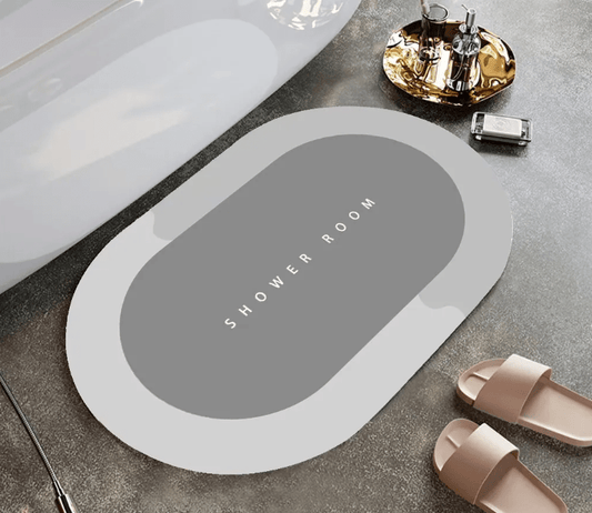 Non-Slip Diatom Mud Bathroom Mat — Quick-Dry, Absorbent & Safe for Elderly - FamilyCarers.store
