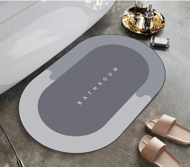 Non-Slip Diatom Mud Bathroom Mat — Quick-Dry, Absorbent & Safe for Elderly - FamilyCarers.store