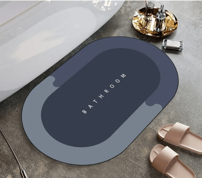 Non-Slip Diatom Mud Bathroom Mat — Quick-Dry, Absorbent & Safe for Elderly - FamilyCarers.store