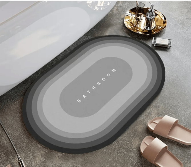 Non-Slip Diatom Mud Bathroom Mat — Quick-Dry, Absorbent & Safe for Elderly - FamilyCarers.store