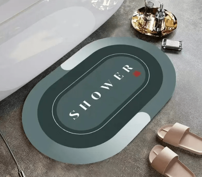 Non-Slip Diatom Mud Bathroom Mat — Quick-Dry, Absorbent & Safe for Elderly - FamilyCarers.store
