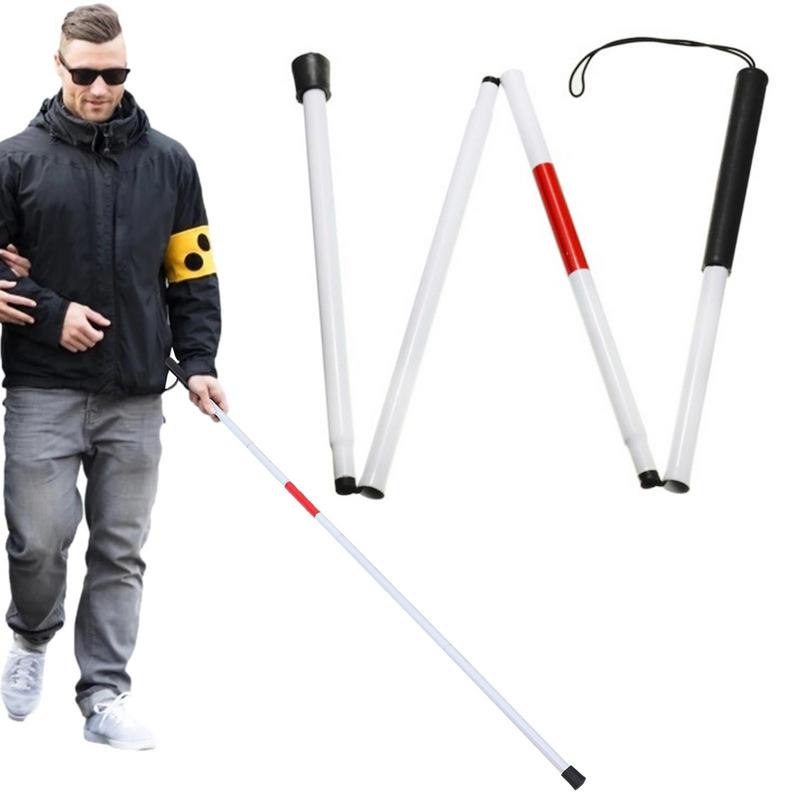 Reflective Adjustable Folding Cane for Visually Impaired - FamilyCarers.store