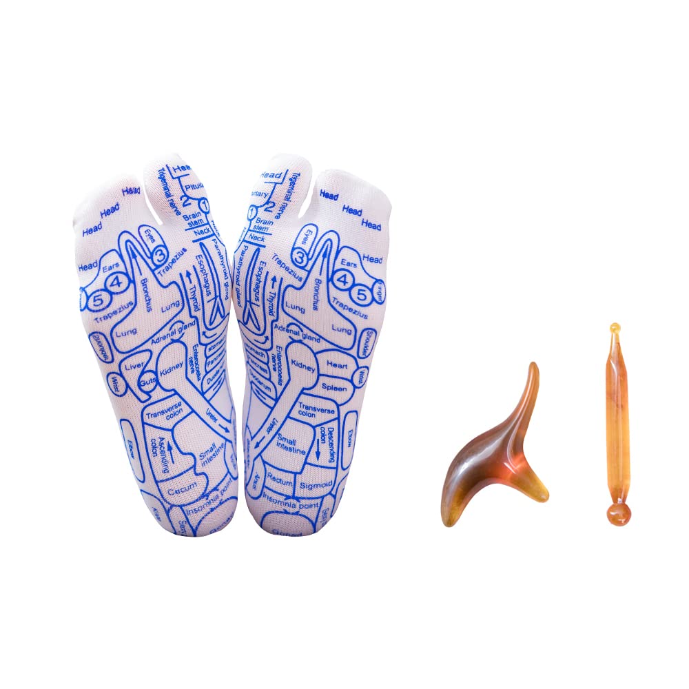 Reflexology Socks with Acupressure Massage Tools – Foot Pain Relief for Carers & Elderly (Women’s) - FamilyCarers.store