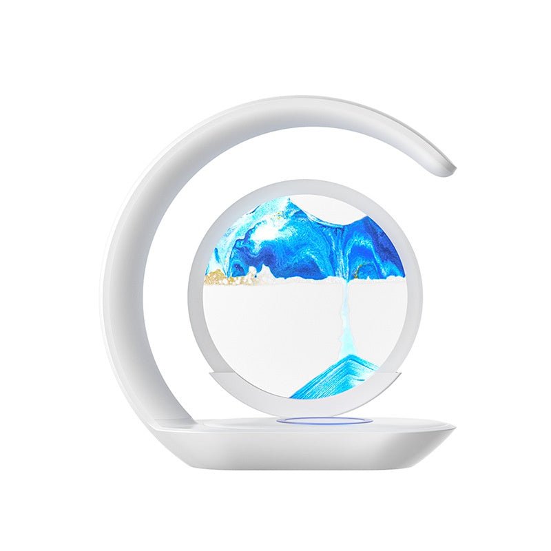 Sand Art Wireless Charging Night Light – Calming Bedside Lamp for Carers & Elderly - FamilyCarers.store