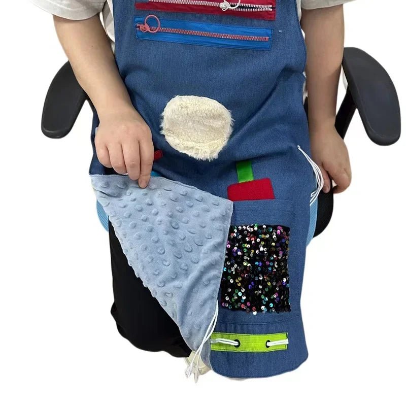 Sensory Fidget Apron for Dementia Care – Tactile Activity Apron - FamilyCarers.store