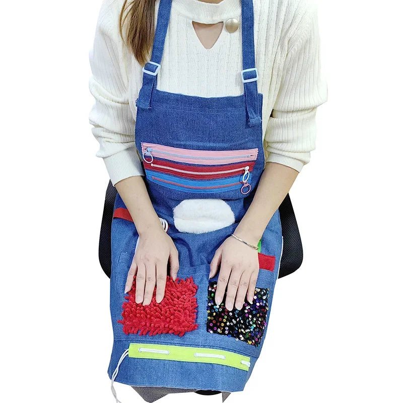 Sensory Fidget Apron for Dementia Care – Tactile Activity Apron - FamilyCarers.store