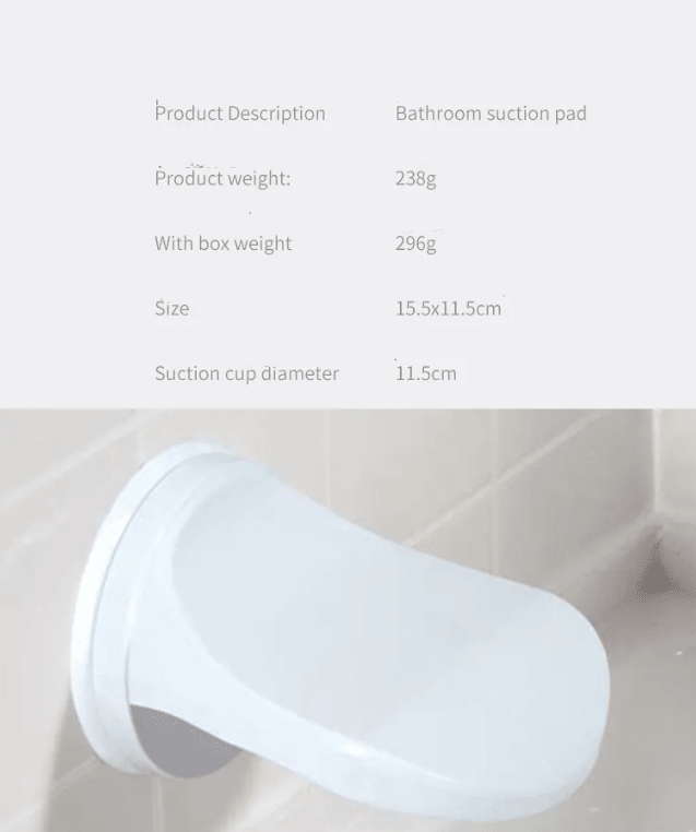 Shower Foot Rest with Suction Cup – Non-Slip Bathroom Foot Pedal for Elderly, Mobility Aid & Leg Washing – Safety Shower Footstool for Carers - FamilyCarers.store