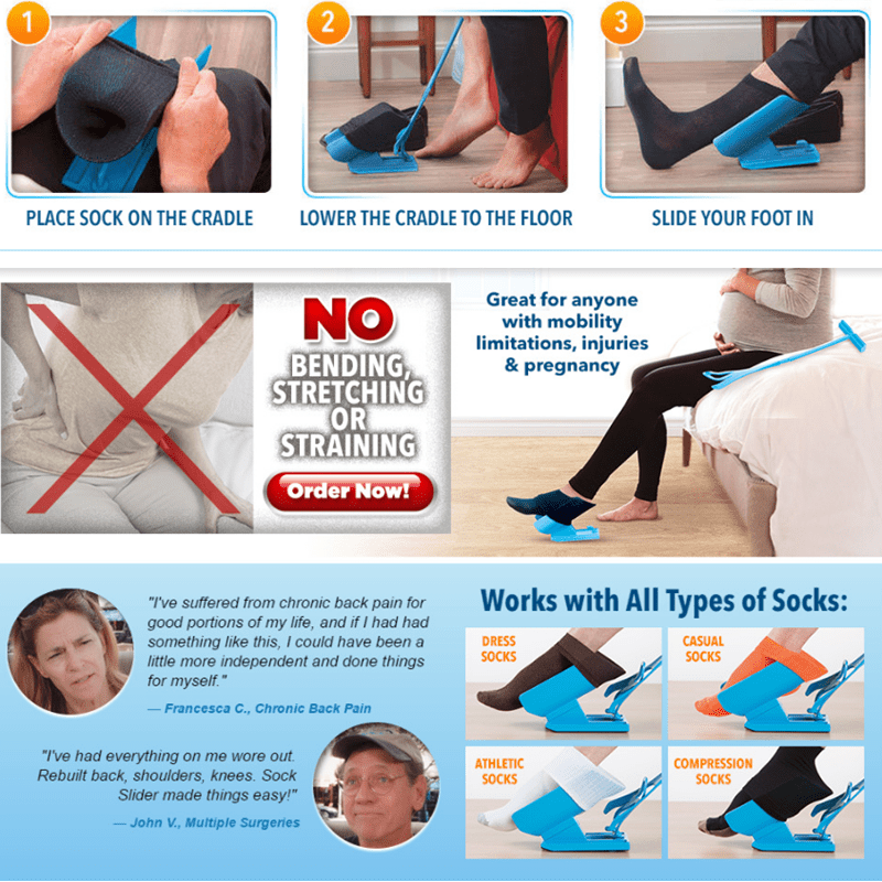 Sock Helper Tool for Easy Sock Wearing - FamilyCarers.store