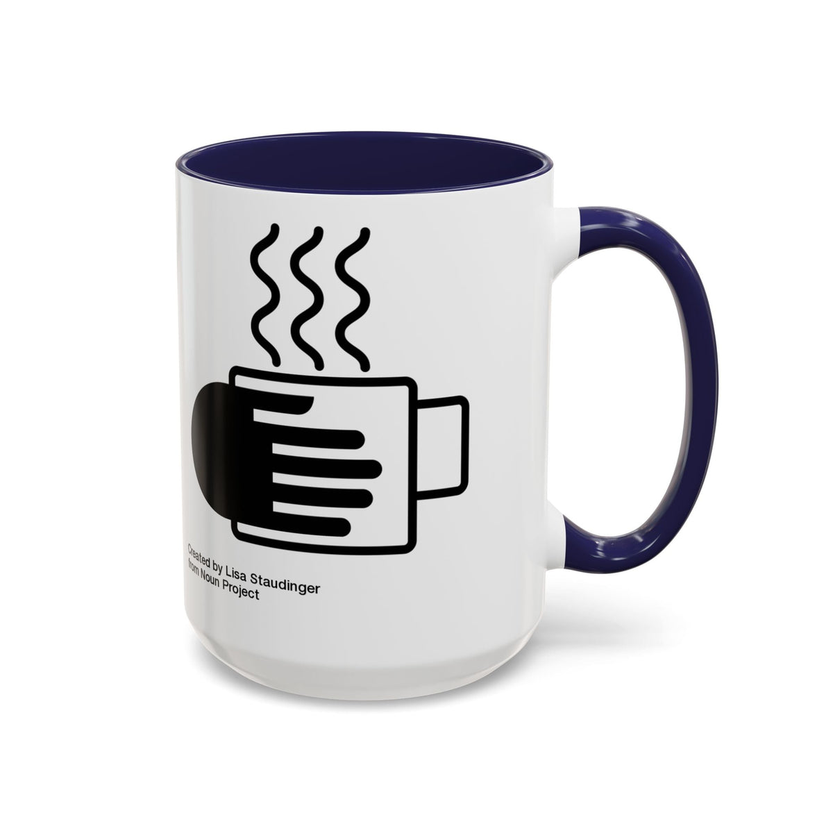 Steaming Coffee Mug Illustration Accent Mug - FamilyCarers.store