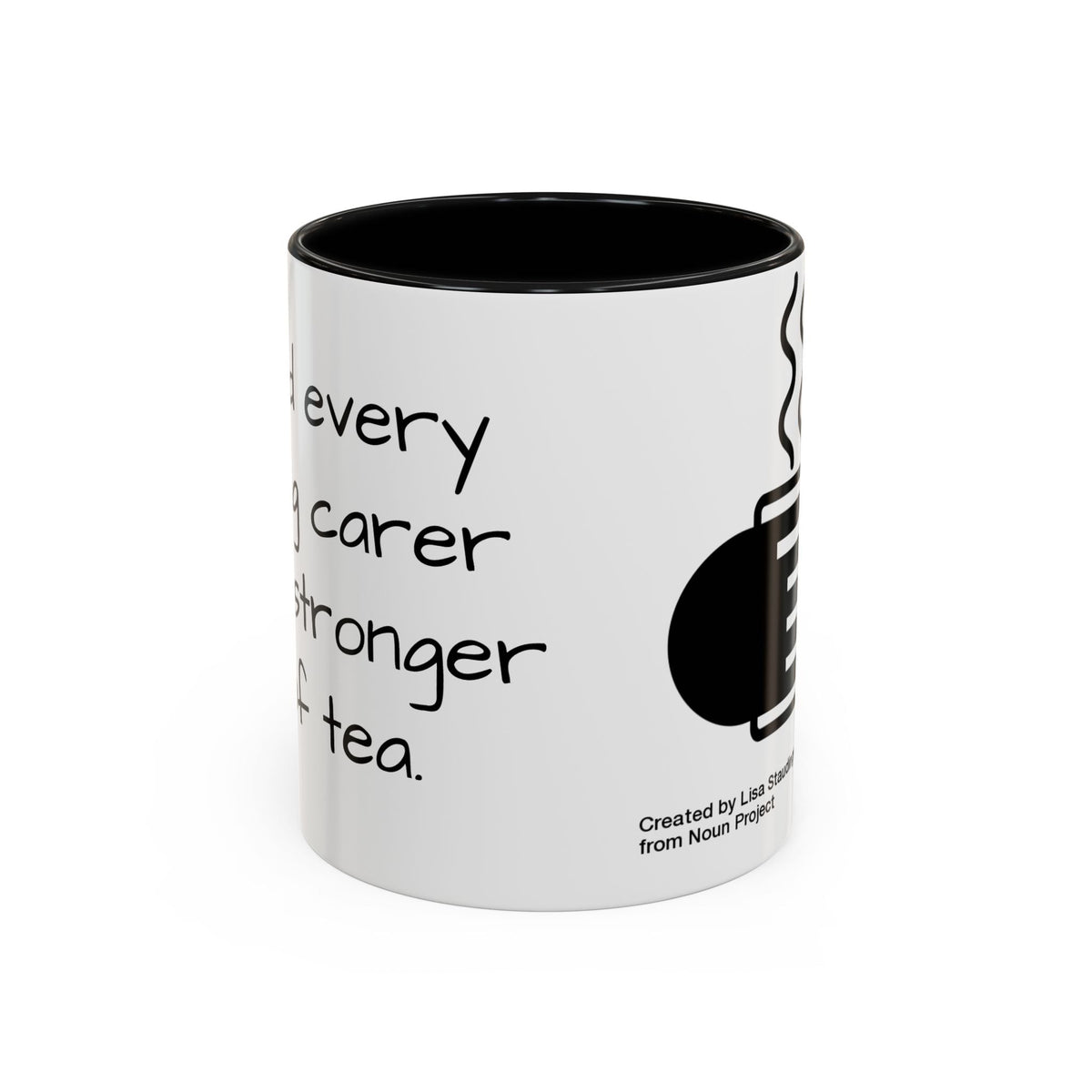 Steaming Coffee Mug Illustration Accent Mug - FamilyCarers.store
