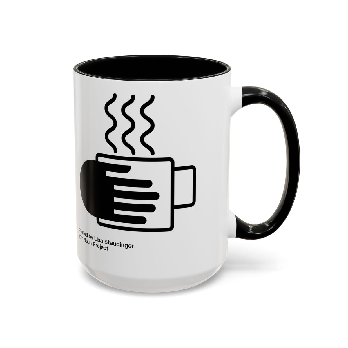 Steaming Coffee Mug Illustration Accent Mug - FamilyCarers.store