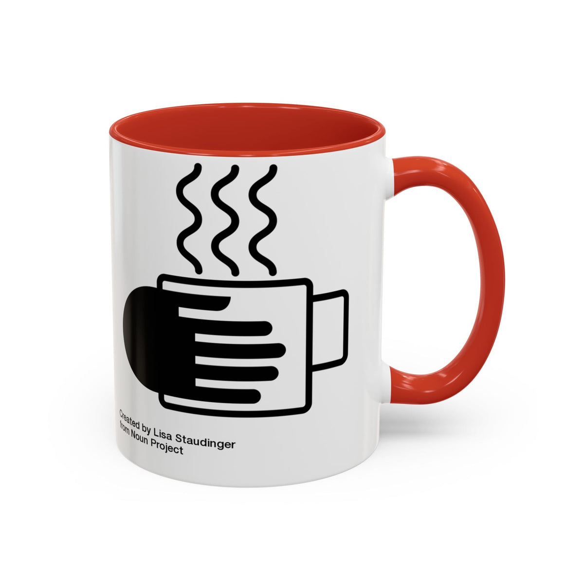 Steaming Coffee Mug Illustration Accent Mug - FamilyCarers.store