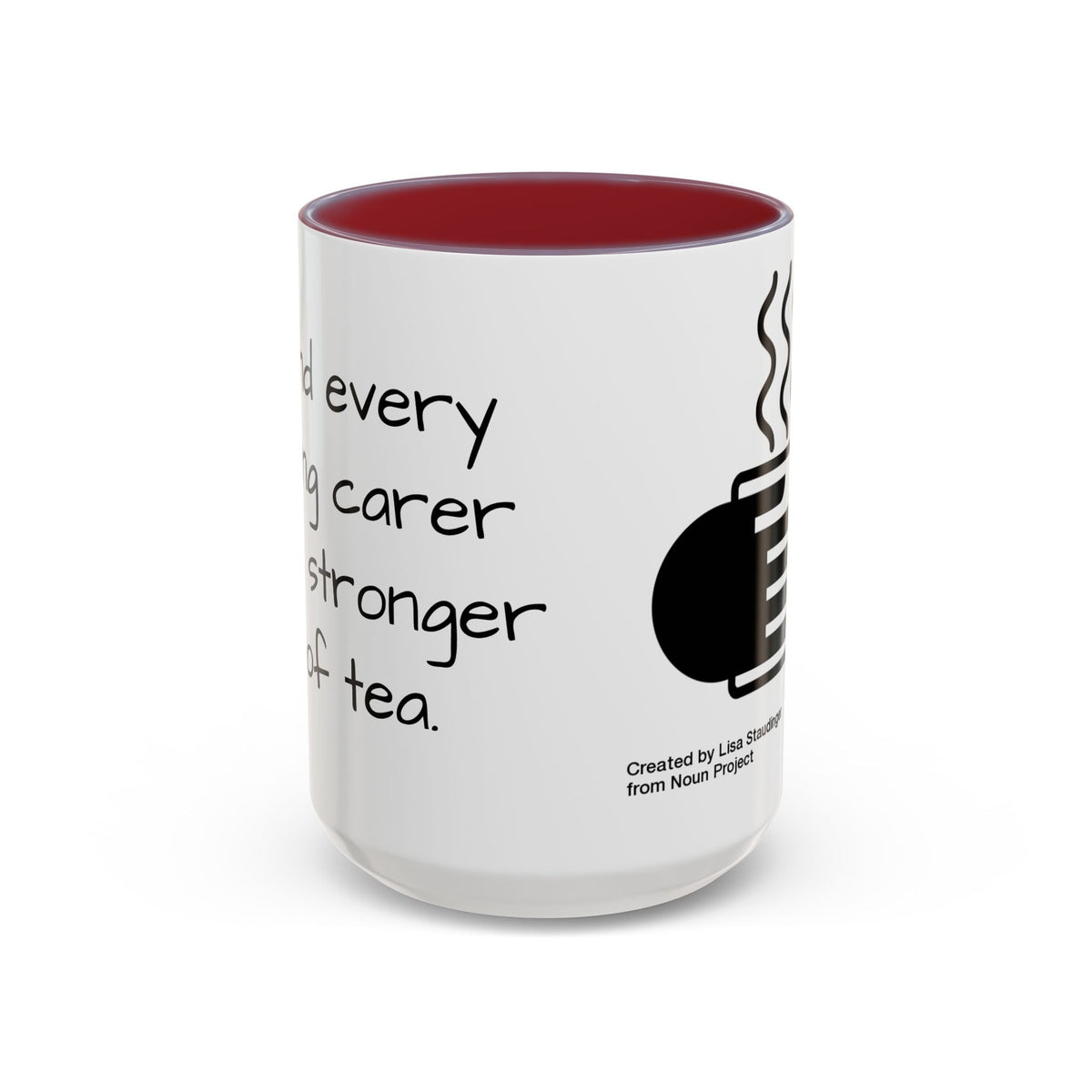 Steaming Coffee Mug Illustration Accent Mug - FamilyCarers.store