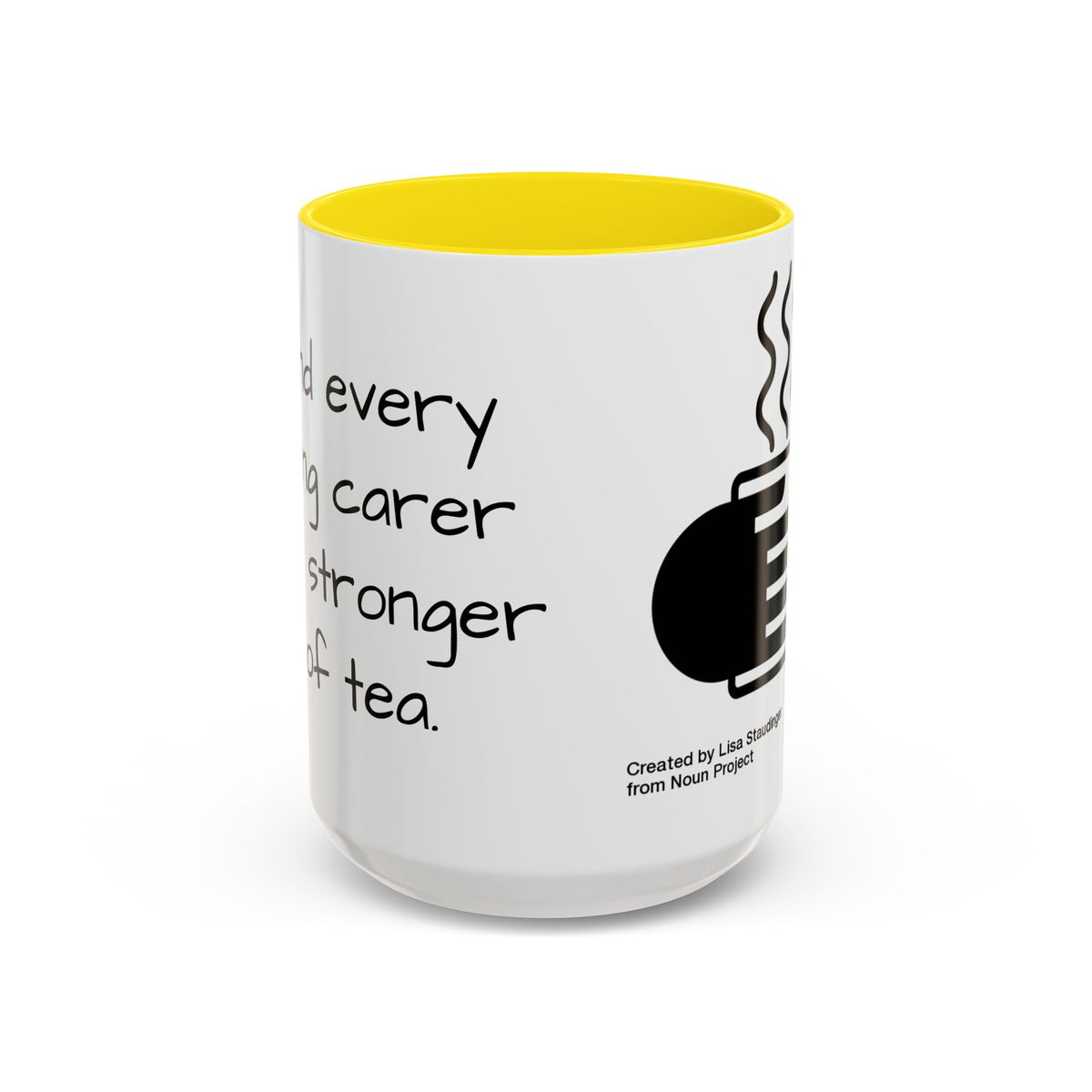 Steaming Coffee Mug Illustration Accent Mug - FamilyCarers.store