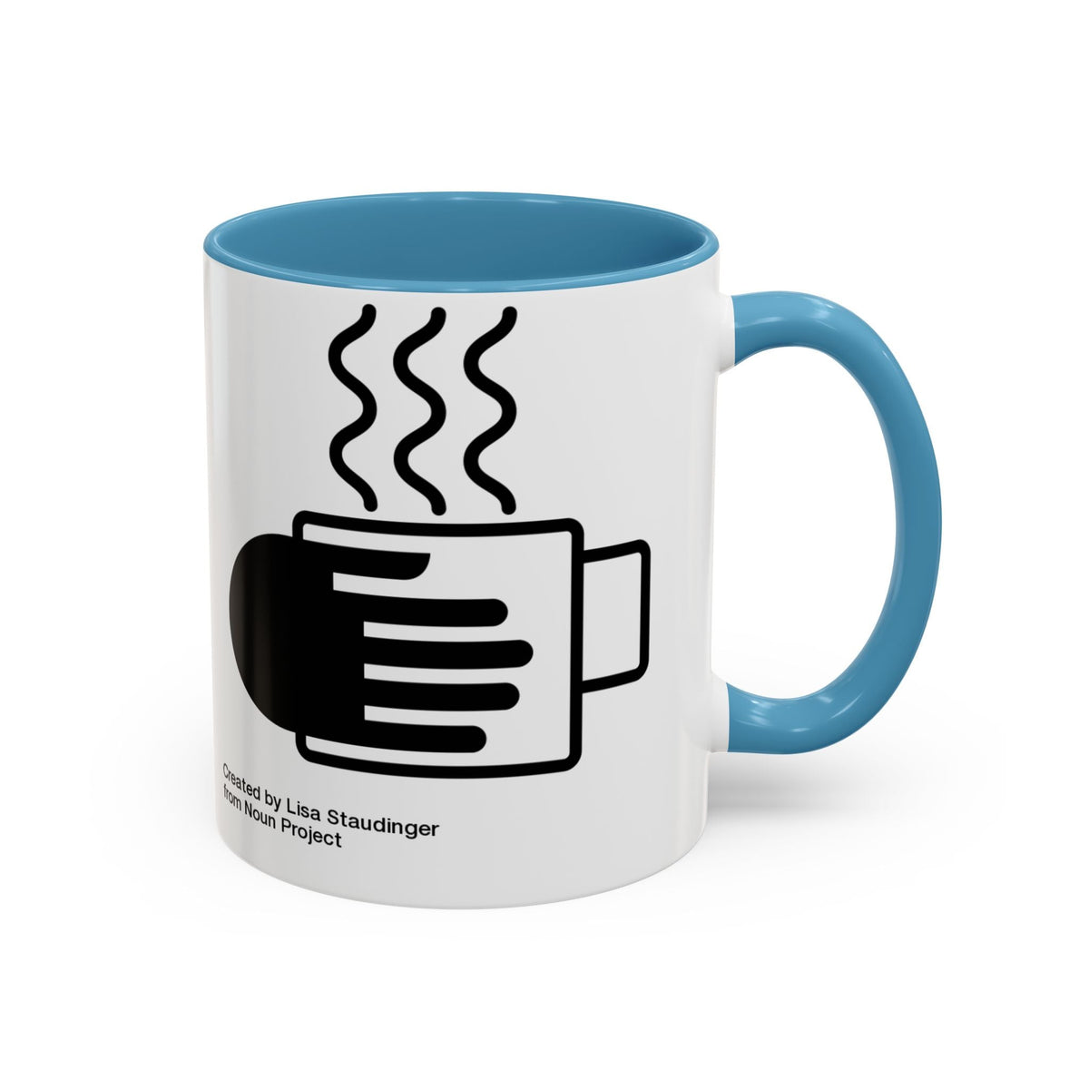 Steaming Coffee Mug Illustration Accent Mug - FamilyCarers.store