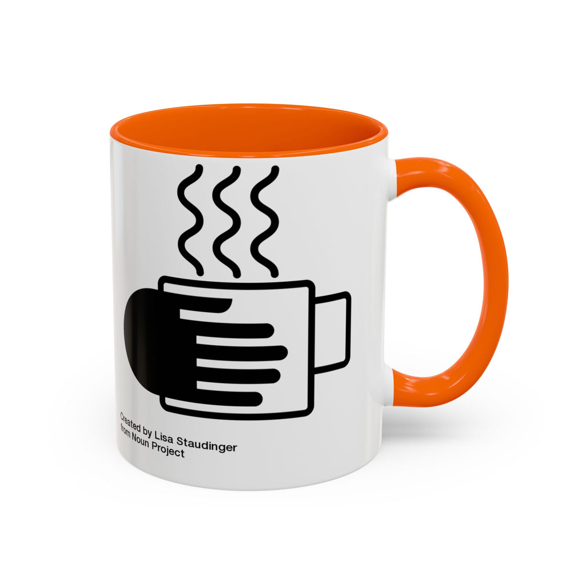Steaming Coffee Mug Illustration Accent Mug - FamilyCarers.store