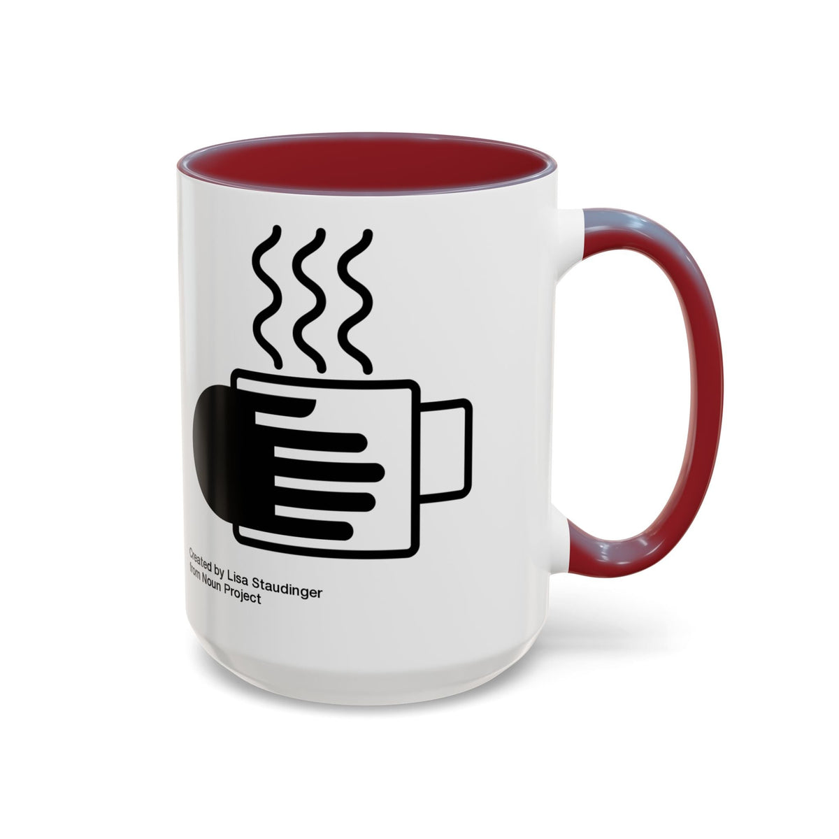 Steaming Coffee Mug Illustration Accent Mug - FamilyCarers.store