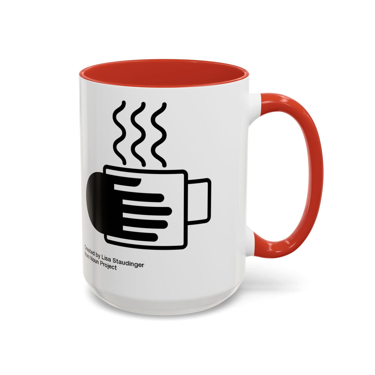 Steaming Coffee Mug Illustration Accent Mug - FamilyCarers.store