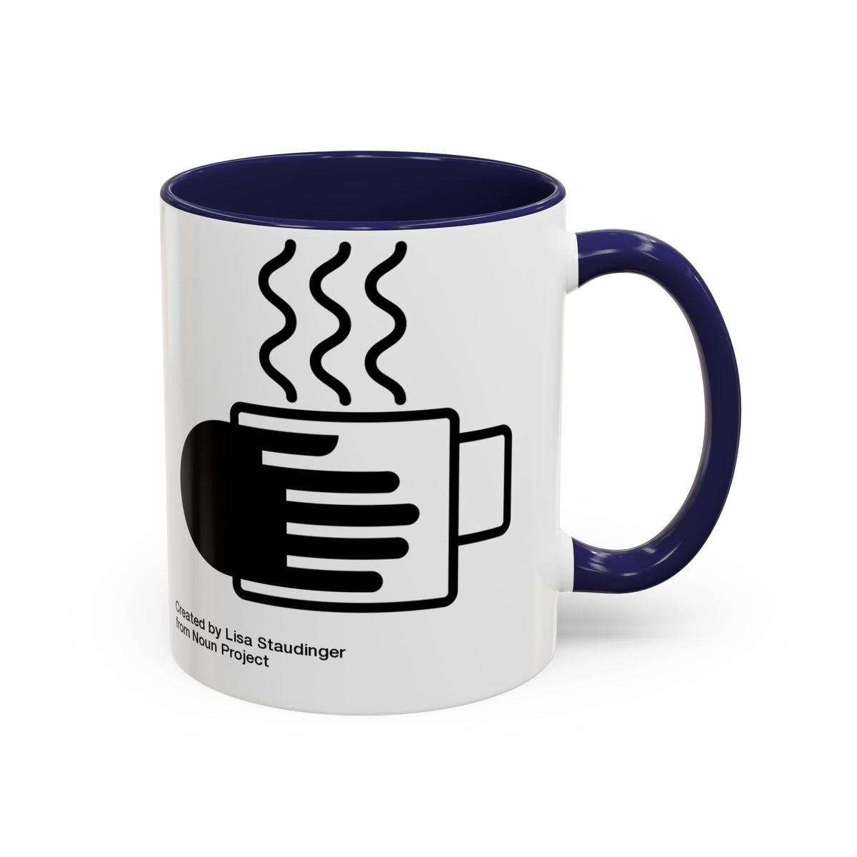 Steaming Coffee Mug Illustration Accent Mug - FamilyCarers.store