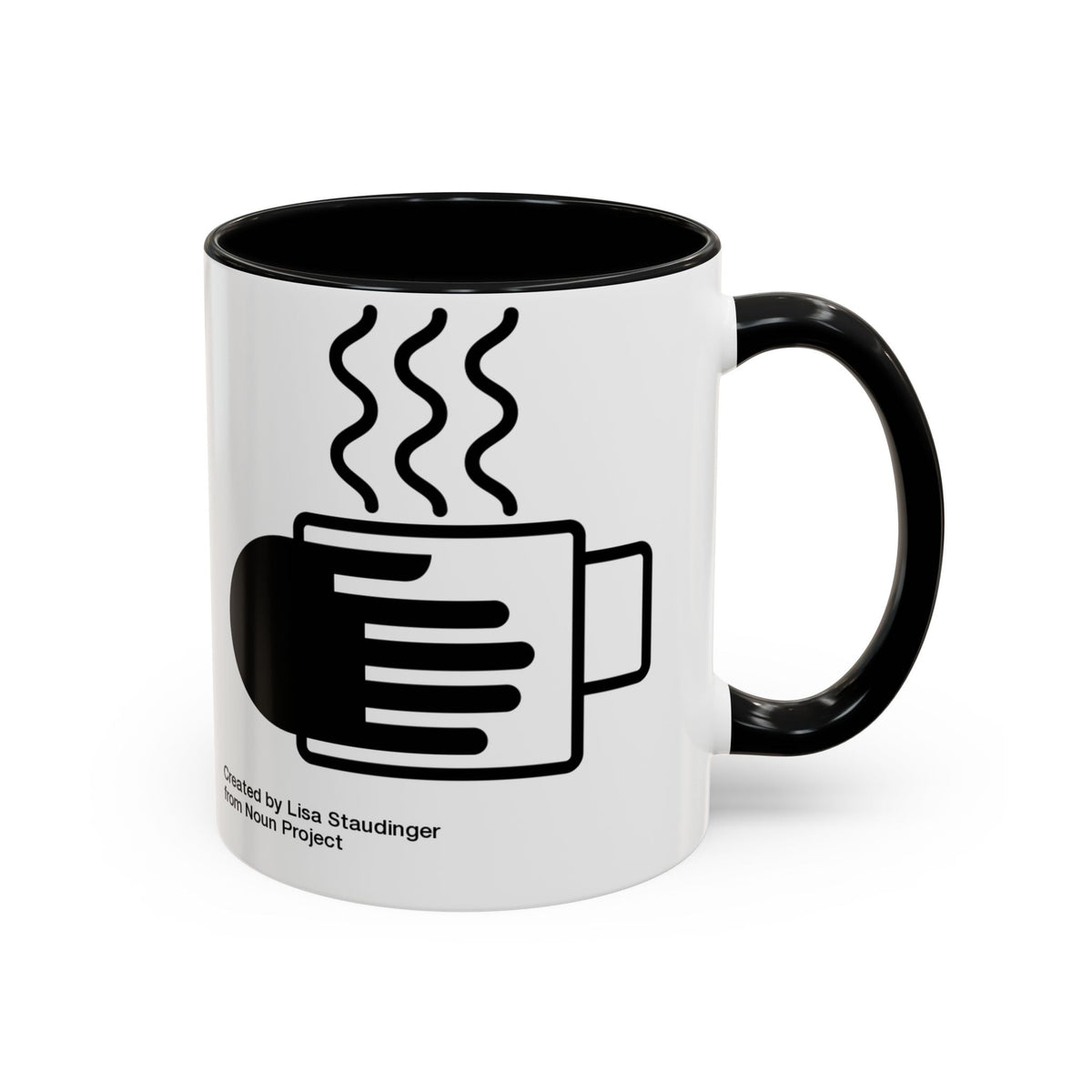 Steaming Coffee Mug Illustration Accent Mug - FamilyCarers.store