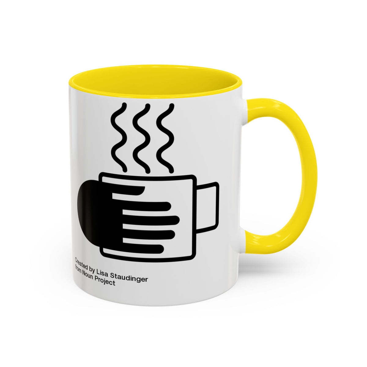 Steaming Coffee Mug Illustration Accent Mug - FamilyCarers.store