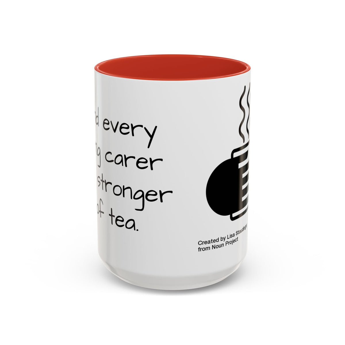 Steaming Coffee Mug Illustration Accent Mug - FamilyCarers.store