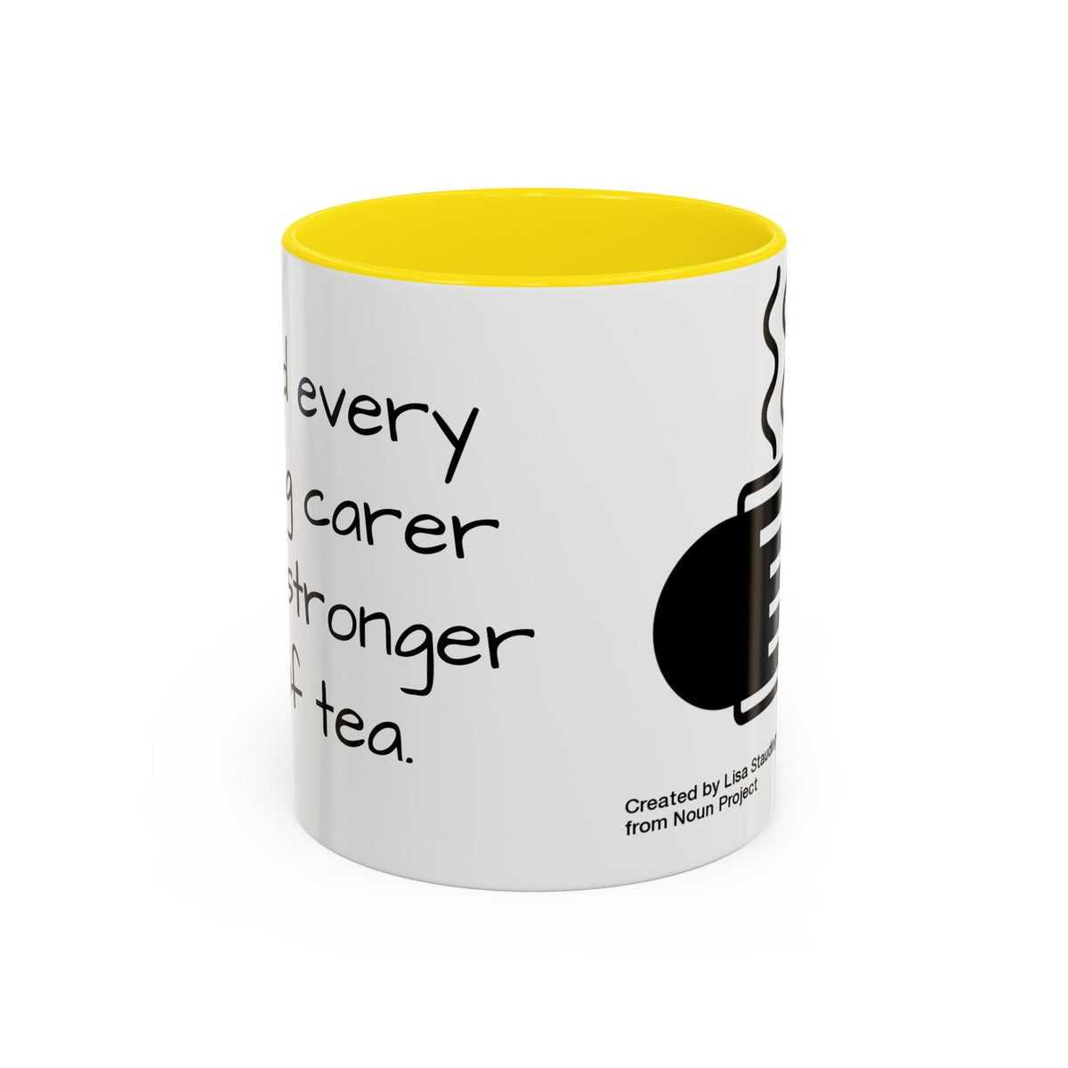 Steaming Coffee Mug Illustration Accent Mug - FamilyCarers.store