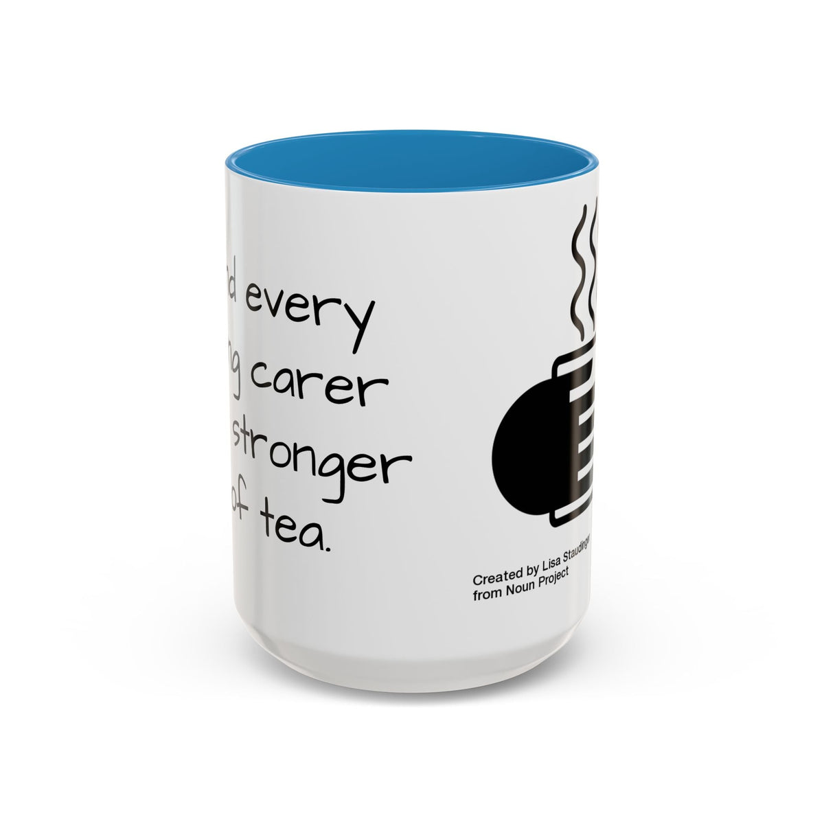 Steaming Coffee Mug Illustration Accent Mug - FamilyCarers.store