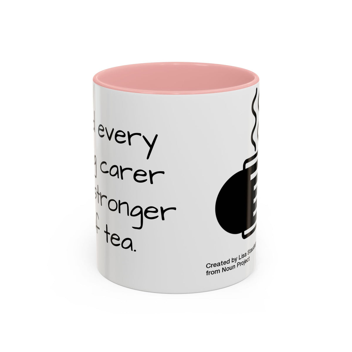 Steaming Coffee Mug Illustration Accent Mug - FamilyCarers.store