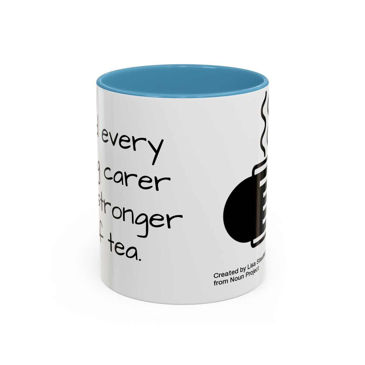 Steaming Coffee Mug Illustration Accent Mug - FamilyCarers.store