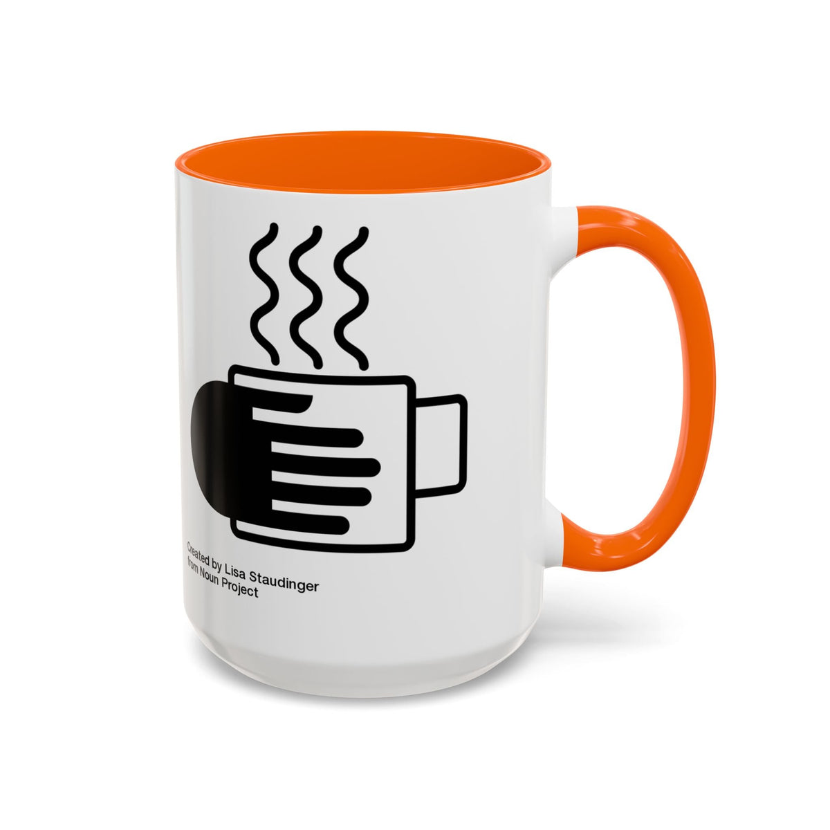 Steaming Coffee Mug Illustration Accent Mug - FamilyCarers.store