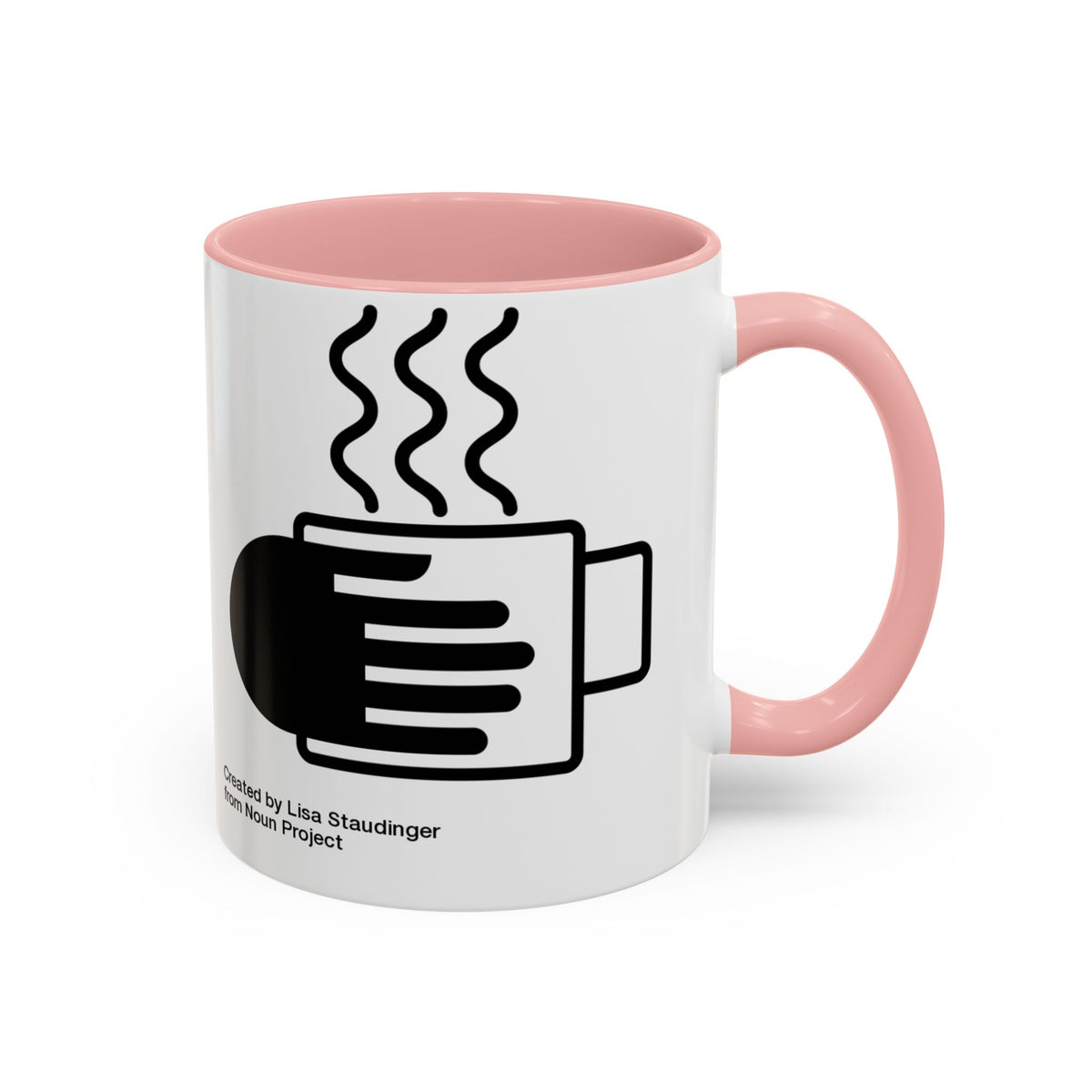 Steaming Coffee Mug Illustration Accent Mug - FamilyCarers.store