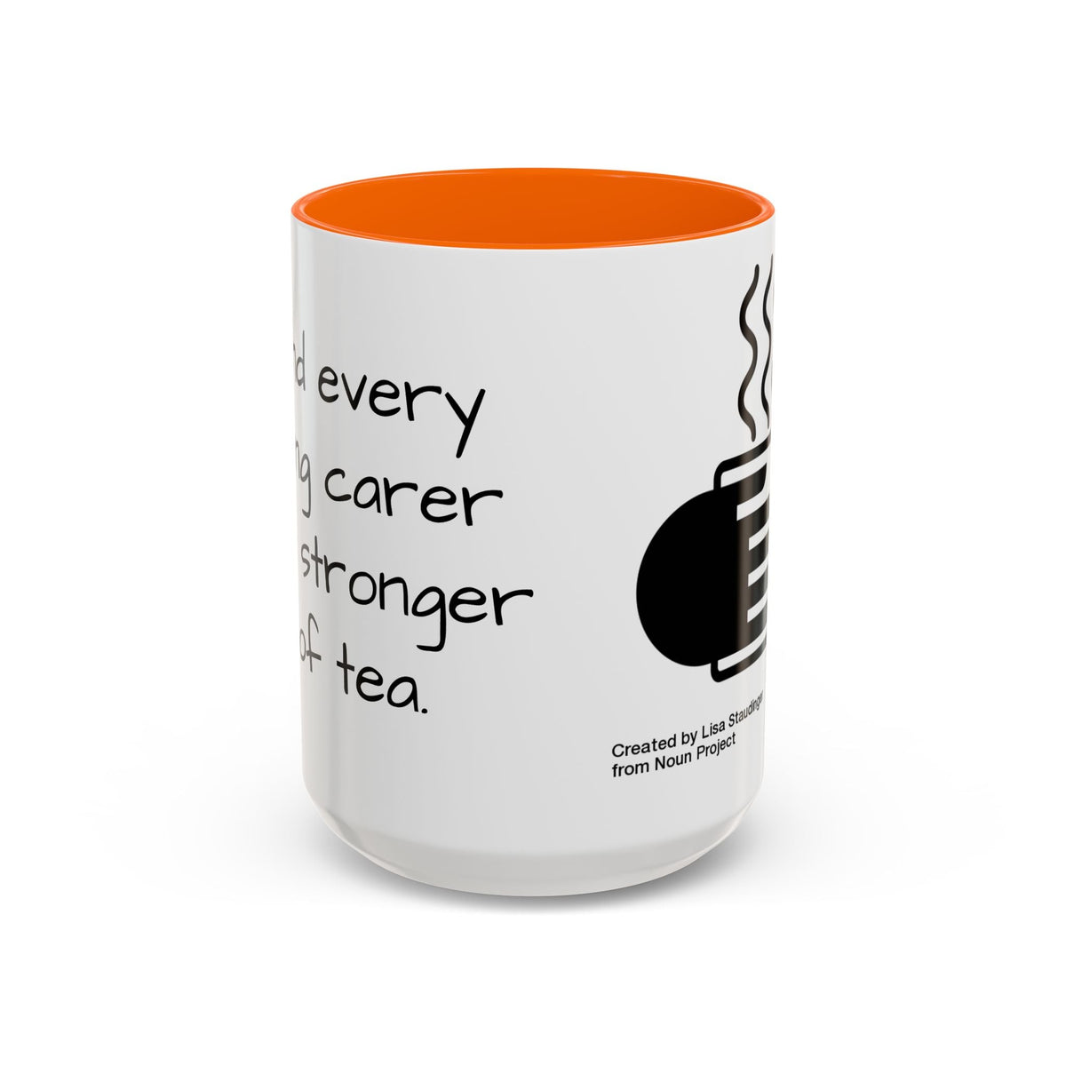 Steaming Coffee Mug Illustration Accent Mug - FamilyCarers.store