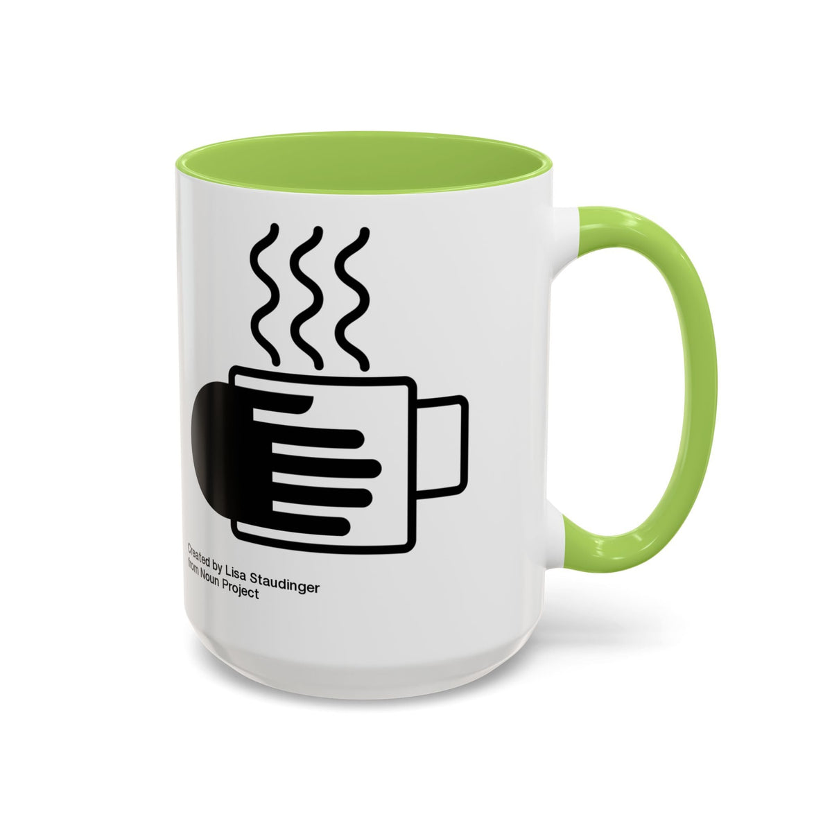 Steaming Coffee Mug Illustration Accent Mug - FamilyCarers.store