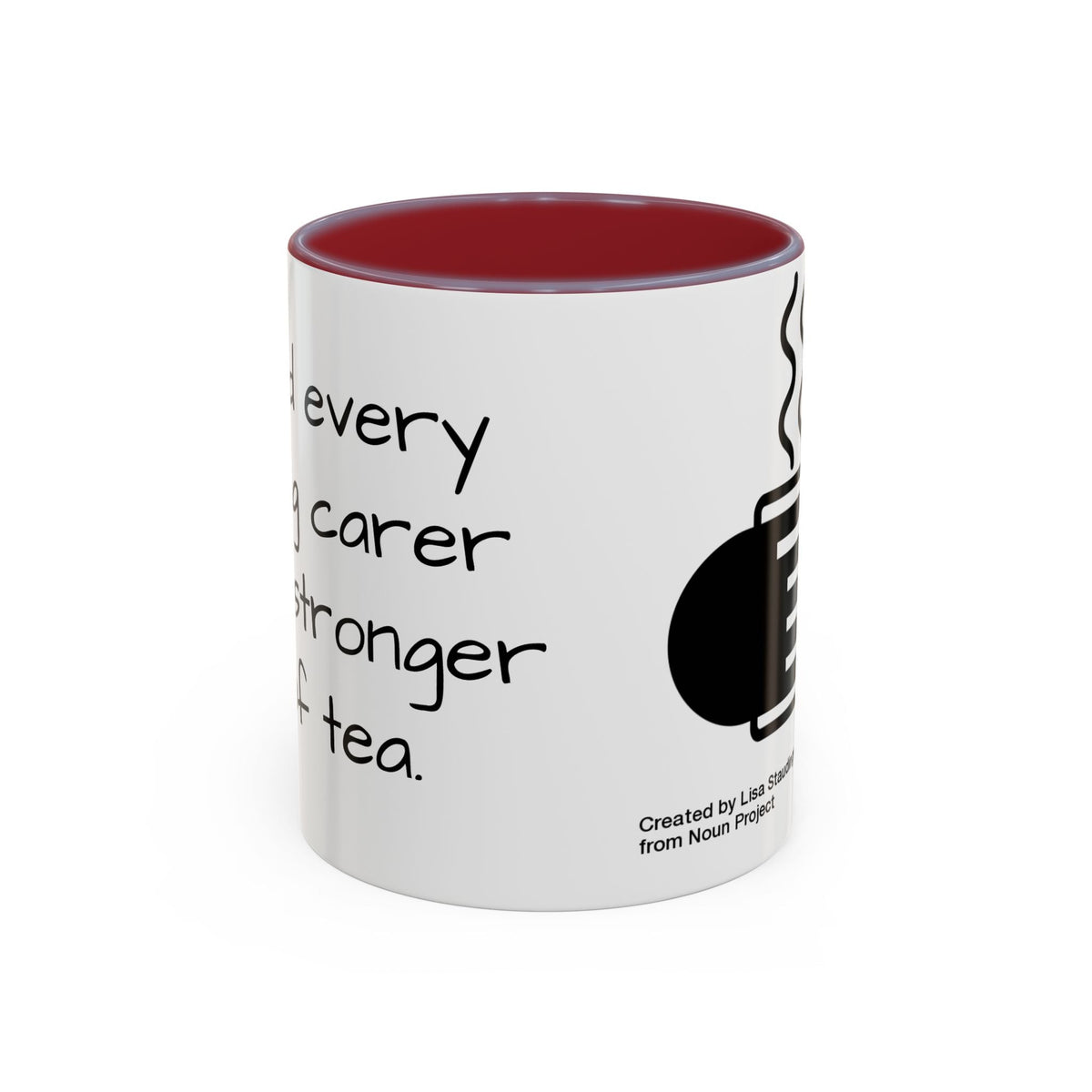 Steaming Coffee Mug Illustration Accent Mug - FamilyCarers.store