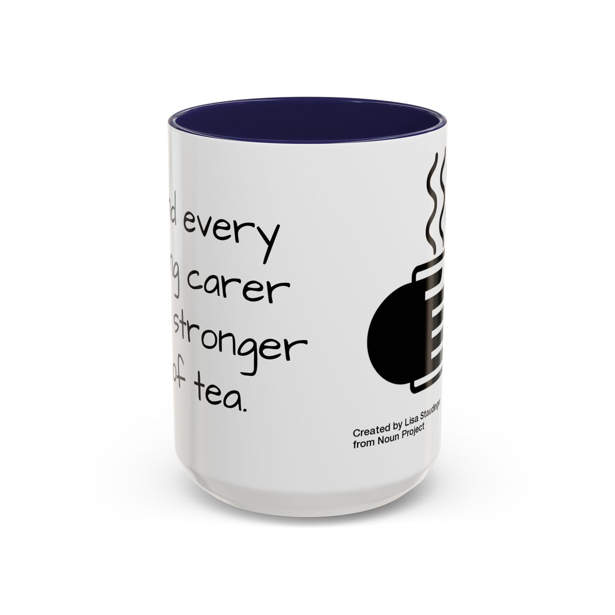 Steaming Coffee Mug Illustration Accent Mug - FamilyCarers.store