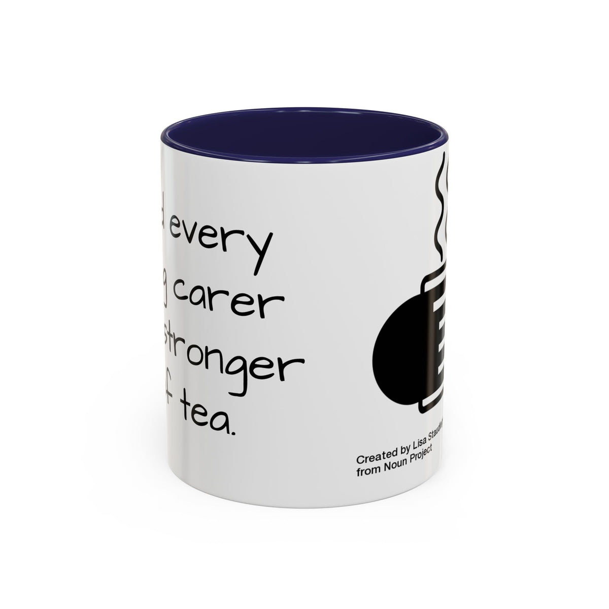 Steaming Coffee Mug Illustration Accent Mug - FamilyCarers.store