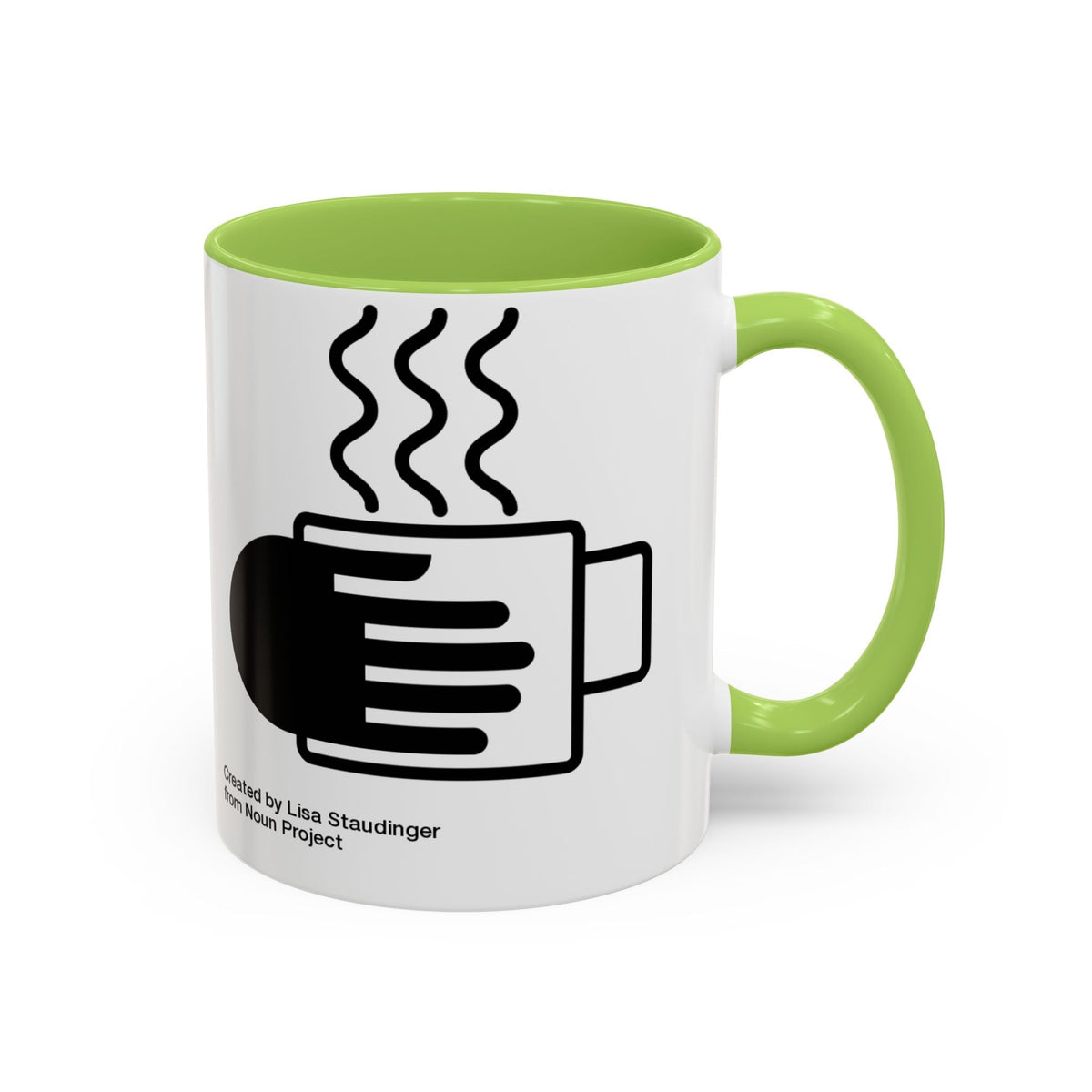 Steaming Coffee Mug Illustration Accent Mug - FamilyCarers.store