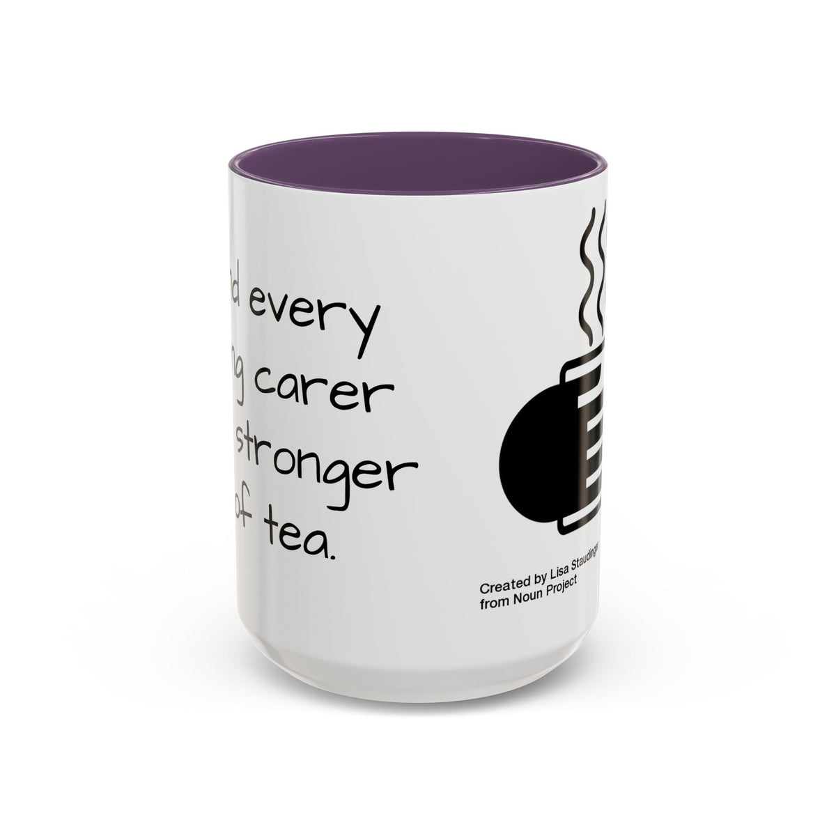 Steaming Coffee Mug Illustration Accent Mug - FamilyCarers.store