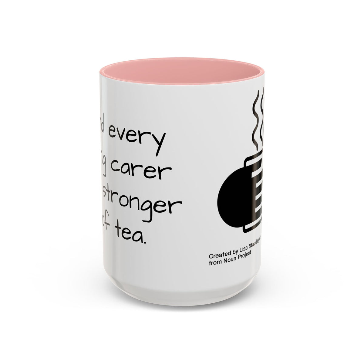 Steaming Coffee Mug Illustration Accent Mug - FamilyCarers.store