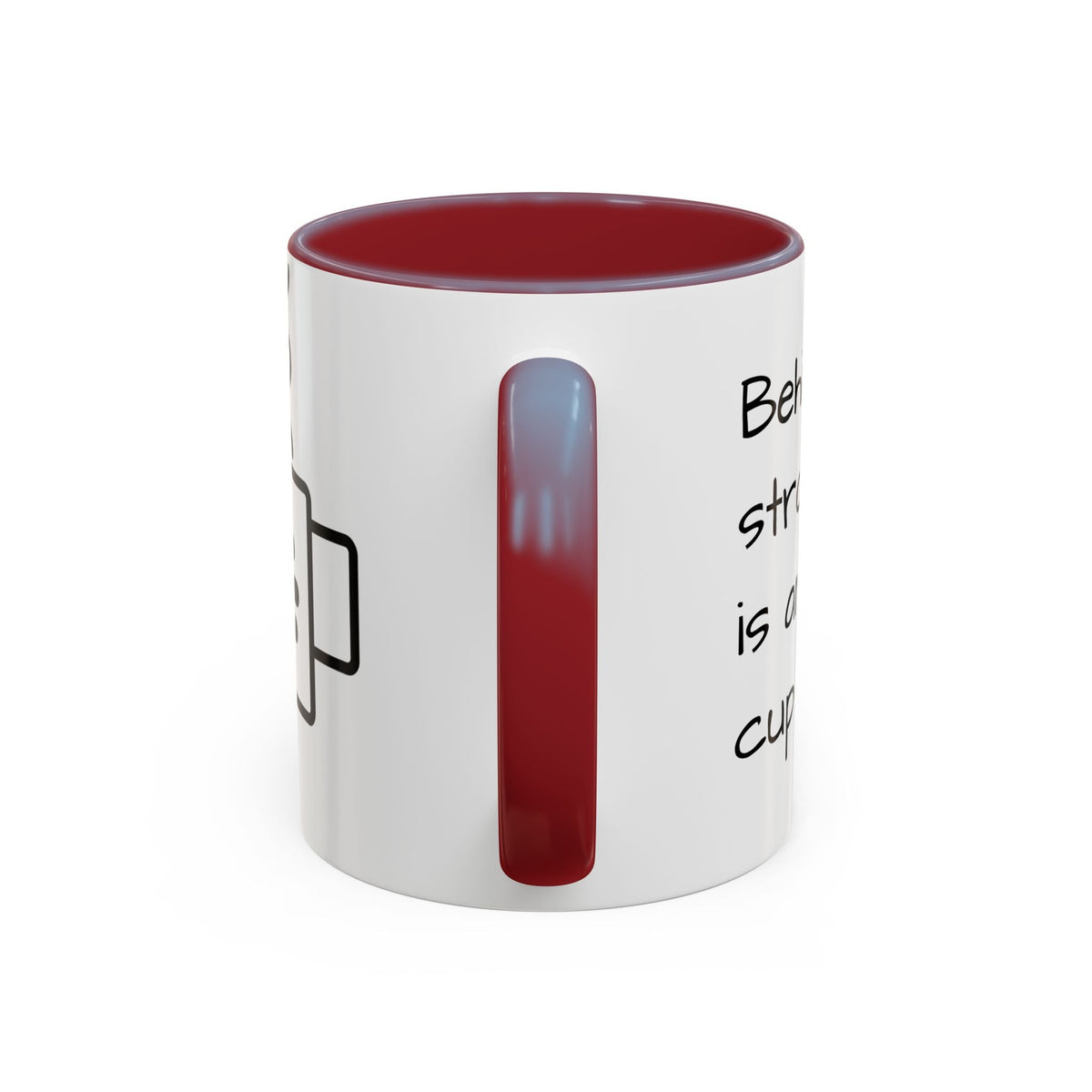 Steaming Coffee Mug Illustration Accent Mug - FamilyCarers.store