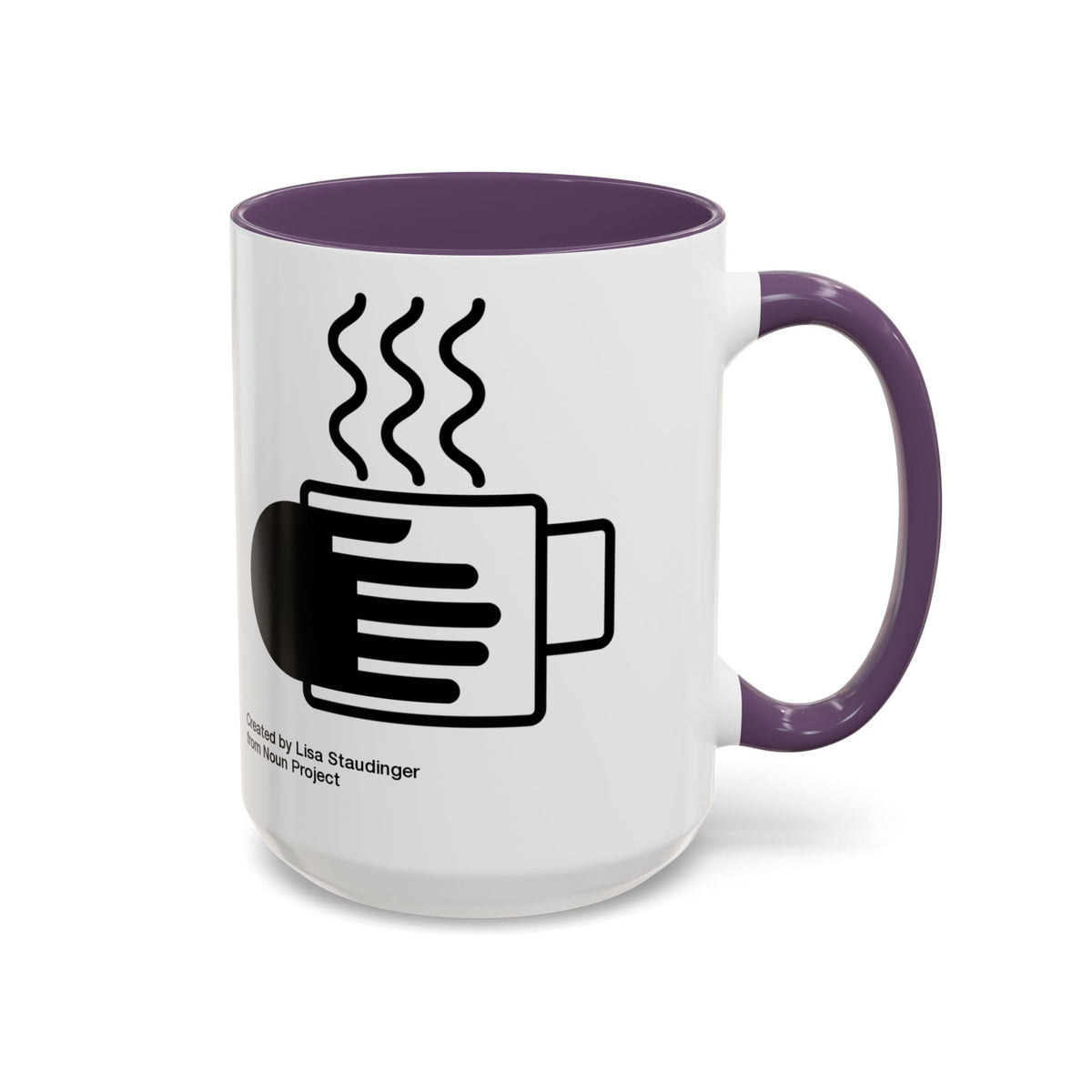 Steaming Coffee Mug Illustration Accent Mug - FamilyCarers.store