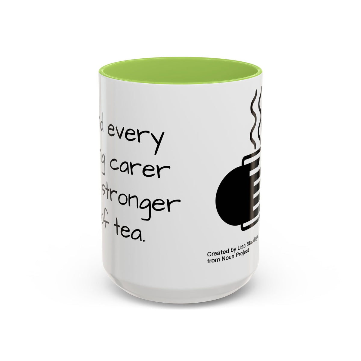 Steaming Coffee Mug Illustration Accent Mug - FamilyCarers.store