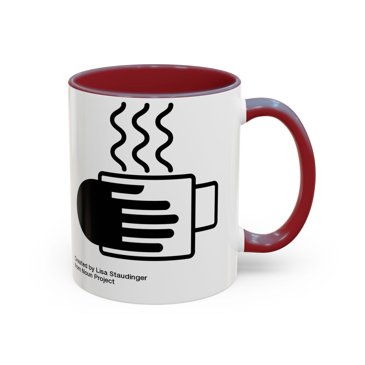 Steaming Coffee Mug Illustration Accent Mug - FamilyCarers.store