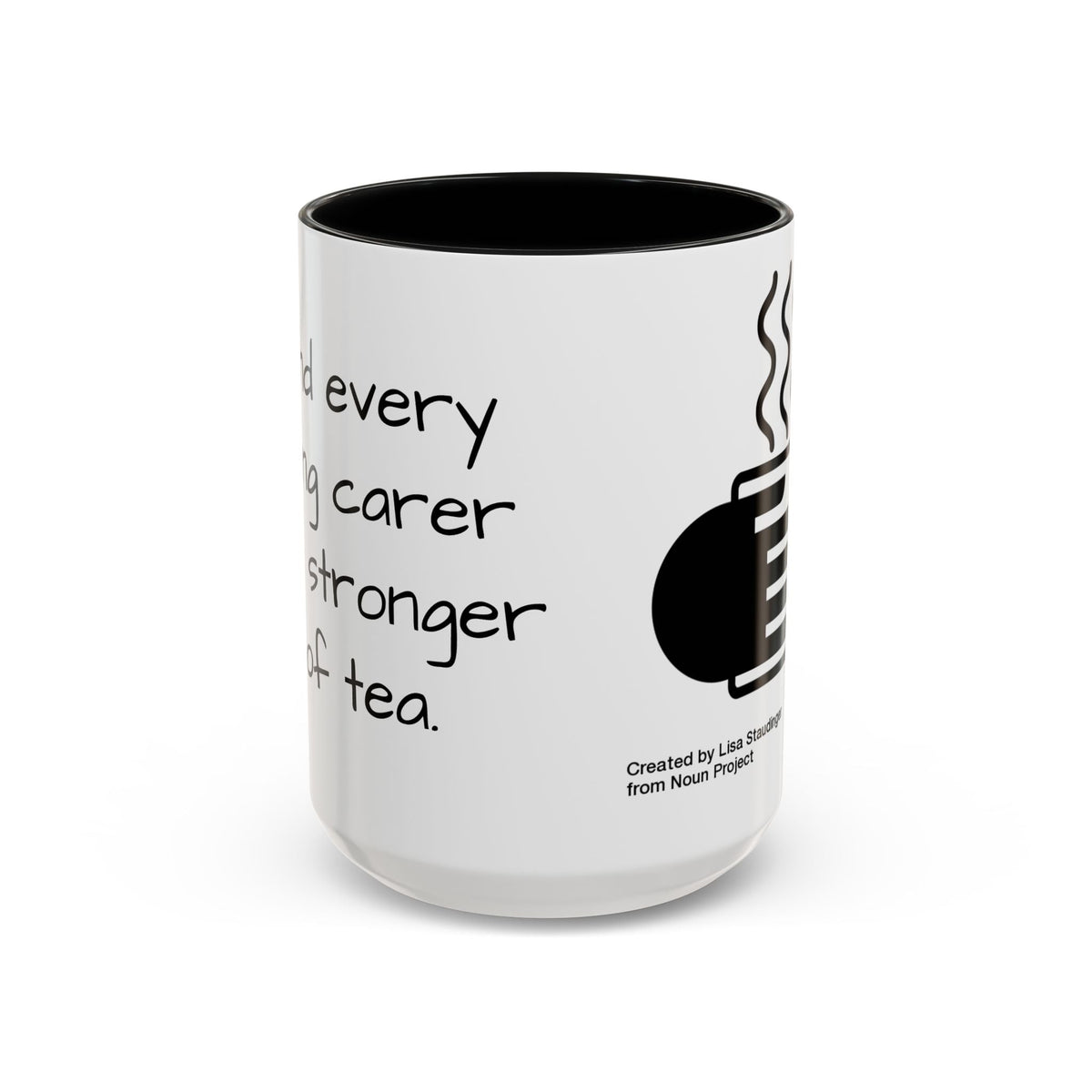 Steaming Coffee Mug Illustration Accent Mug - FamilyCarers.store