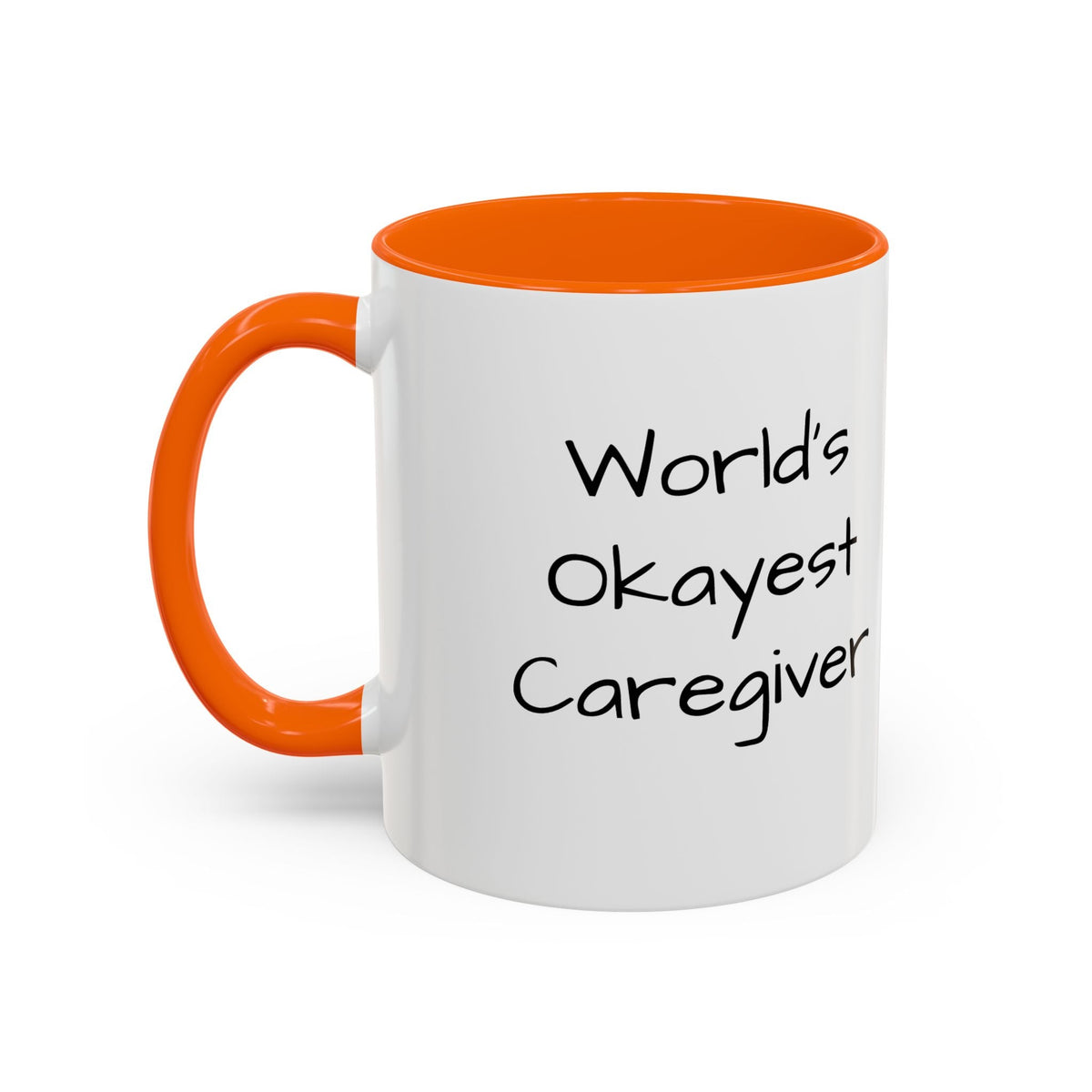 World's Okayest Caregiver Mug - FamilyCarers.store