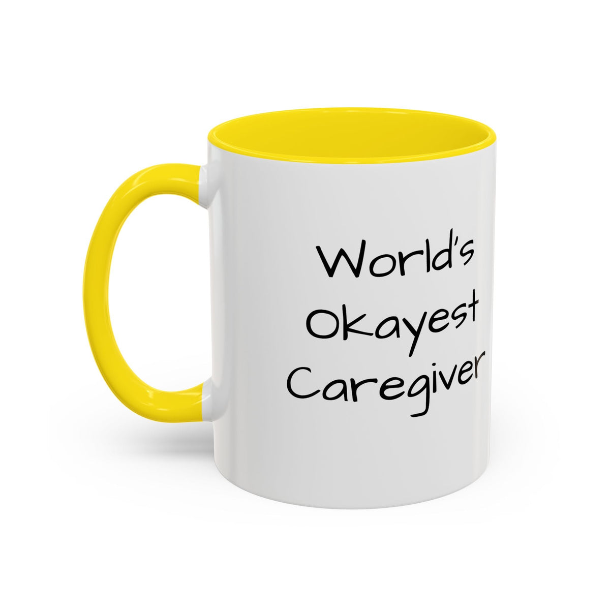 World's Okayest Caregiver Mug - FamilyCarers.store